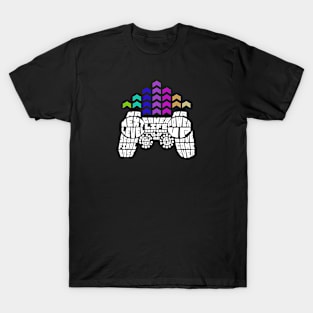 Video Game Controller For Gamers With Inscriptions T-Shirt